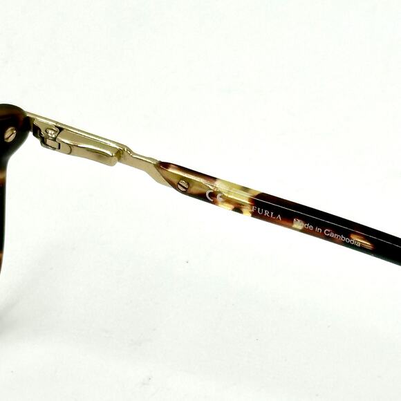 FURLA VFU434K COL.0909 Brown Tortoise/Pink Eyeglasses FRAMES ONLY 53-15-135 (B6) - Picture 6 of 7